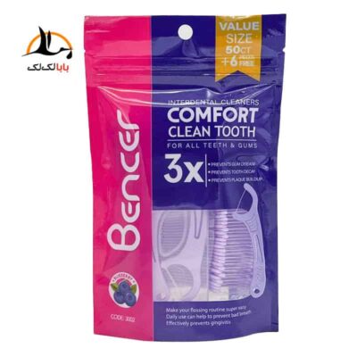 فیمت خرید نخ دندان دسته دار بنسر مدل comfort 3x