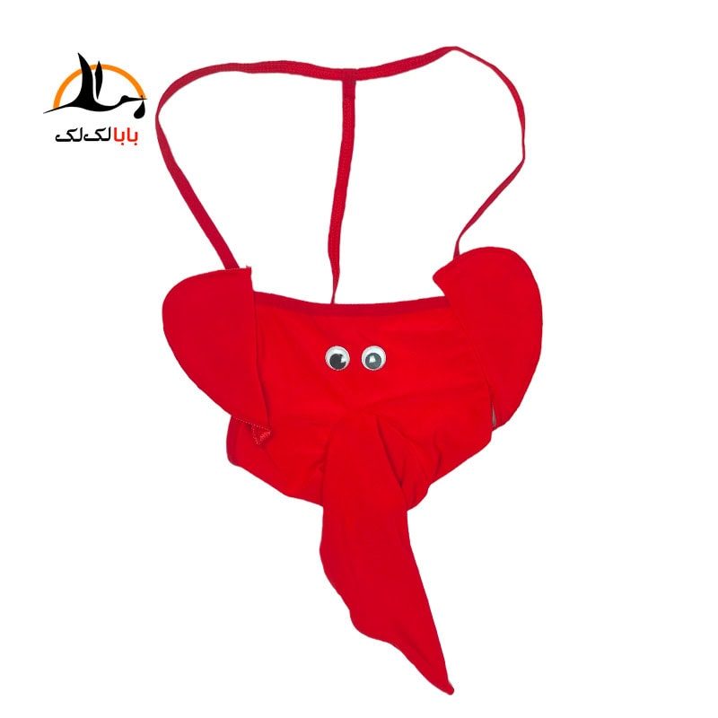 قیمت خرید شورت فیلی خرطومی مردانه T-String فانتزی قرمز ارزان