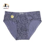 قیمت خرید شورت اسلیپ مردانه کتان طرح ماربل کد 5021 ارزان پنبه ای نخی طوسی
