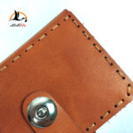 زوم شده کیف پول و جاکارتی چرم مگنتی سه لت کد 5321 عسلی