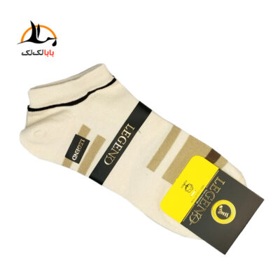 خرید جوراب مچی مردانه لجند پنبه ای 1061 کرمی